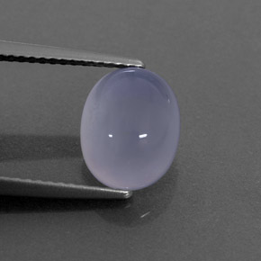 Calcédoine Bleu lavande naturelle Transparent, 3.25 ct, Transparent / Translucide