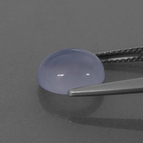 Calcédoine Bleu lavande naturelle Transparent, 3.25 ct, Transparent / Translucide