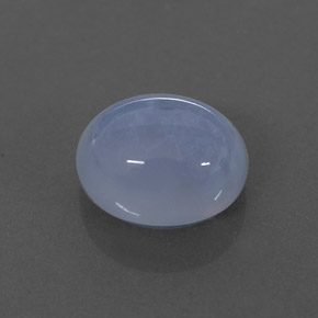 Calcédoine bleue naturelle transparent, 3,46 ct, transparent / translucide