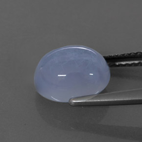 Calcédoine bleue naturelle transparent, 3,46 ct, transparent / translucide