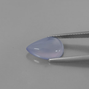 Calcédoine bleue naturelle transparent, 2,49 ct, transparent / translucide
