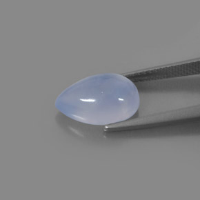 Calcédoine Bleu lavande naturelle Transparent, 3.59 ct, Transparent / Translucide