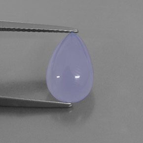 Calcédoine bleue naturelle transparent, 3,40 ct, transparent / translucide