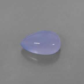Calcédoine bleue naturelle transparent, 3,40 ct, transparent / translucide