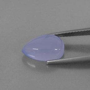 Calcédoine bleue naturelle transparent, 3,40 ct, transparent / translucide