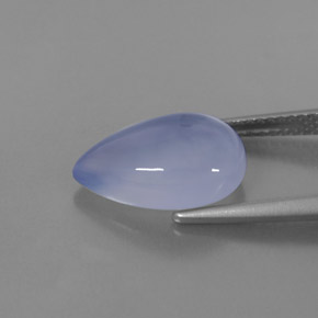 Calcédoine Bleu lavande naturelle Transparent, 4.49 ct, Transparent / Translucide