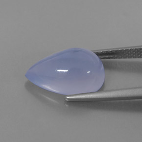 Calcédoine bleue naturelle transparent, 5,28 ct, transparent / translucide