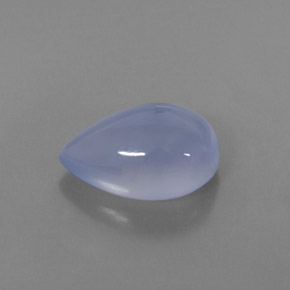 Calcédoine bleue naturelle transparent, 5,21 ct, transparent / translucide