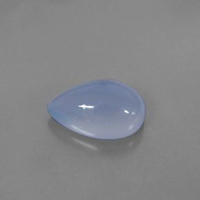 Calcédoine bleue naturelle transparent, 5,20 ct, transparent / translucide