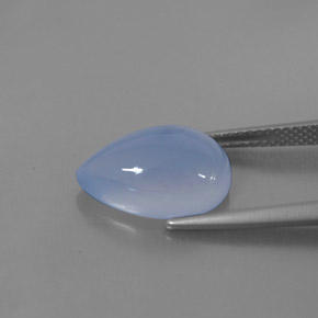 Calcédoine bleue naturelle transparent, 5,20 ct, transparent / translucide