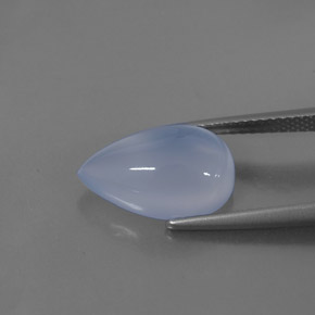 Calcédoine Bleu lavande naturelle Transparent, 4.98 ct, Transparent / Translucide