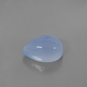 Calcédoine bleue naturelle transparent, 5,58 ct, transparent / translucide