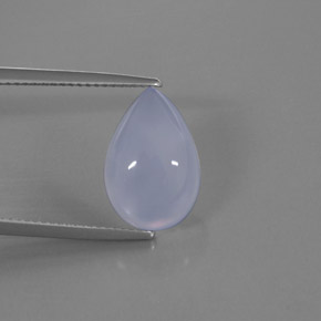 Calcédoine bleue naturelle transparent, 5,69 ct, transparent / translucide