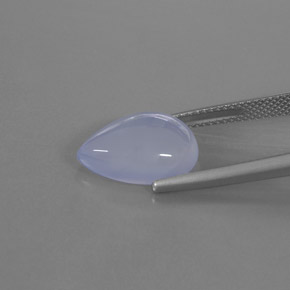 Calcédoine bleue naturelle transparent, 5,69 ct, transparent / translucide