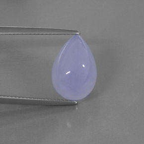 Calcédoine Bleu lavande naturelle Transparent, 7.20 ct, Transparent / Translucide