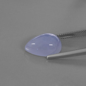 Calcédoine Bleu lavande naturelle Transparent, 7.20 ct, Transparent / Translucide