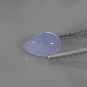 Calcédoine Bleu lavande naturelle Transparent, 8.19 ct, Transparent / Translucide