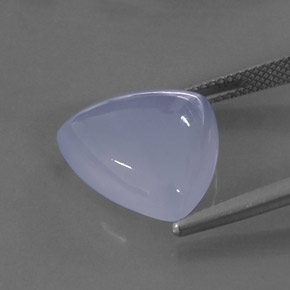 Calcédoine bleue naturelle transparent, 10,59 ct, transparent / translucide
