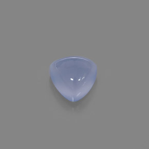 Calcédoine bleu lavande naturelle transparent, 3,22 ct, transparent / translucide