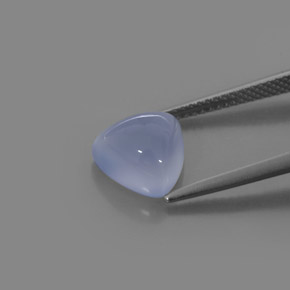 Calcédoine bleu lavande naturelle transparent, 3,22 ct, transparent / translucide