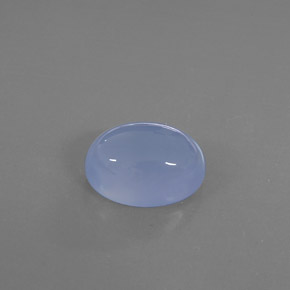 Calcédoine bleu lavande naturelle transparent, 8,19 ct, transparent / translucide