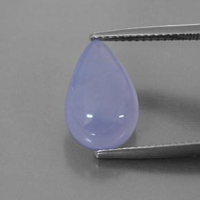 Calcédoine Bleu lavande naturelle Transparent, 4.48 ct, Transparent / Translucide