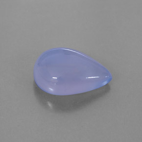Calcédoine Bleu lavande naturelle Transparent, 4.48 ct, Transparent / Translucide