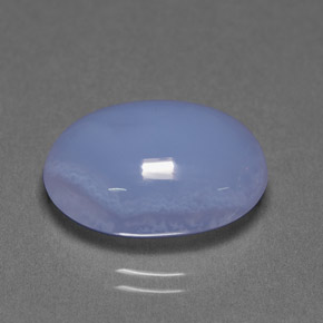 Calcédoine bleue naturelle transparent, 9,81 ct, transparent / translucide