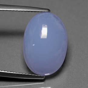 Calcédoine bleue naturelle transparent, 9,81 ct, transparent / translucide