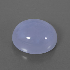 Calcédoine bleue naturelle transparent, 5,36 ct, transparent / translucide