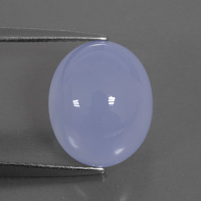 Calcédoine Bleu lavande naturelle Transparent, 5.59 ct, Transparent / Translucide