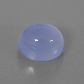 Calcédoine bleue naturelle transparent, 6,71 ct, transparent / translucide