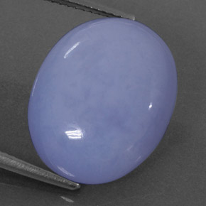 Calcédoine bleue naturelle transparent, 13,90 ct, transparent / translucide