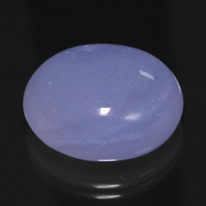 Calcédoine Bleu lavande naturelle Transparent, 19.10 ct, Transparent / Translucide