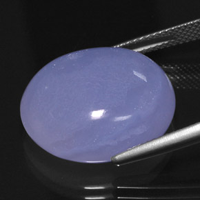 Calcédoine Bleu lavande naturelle Transparent, 19.10 ct, Transparent / Translucide