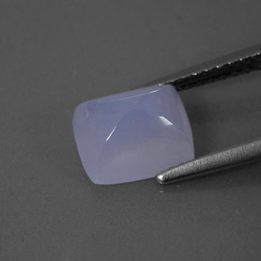 Calcédoine bleue naturelle transparent, 2,13 ct, transparent / translucide