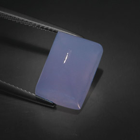 Calcédoine bleue naturelle transparent, 9,63 ct, transparent / translucide