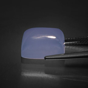 Calcédoine bleue naturelle transparent, 9,63 ct, transparent / translucide