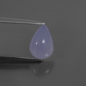 Calcédoine bleue naturelle transparent, 2,35 ct, transparent / translucide