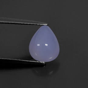 Calcédoine bleue naturelle transparent, 2,43 ct, transparent / translucide