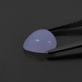 Calcédoine bleue naturelle transparent, 2,43 ct, transparent / translucide