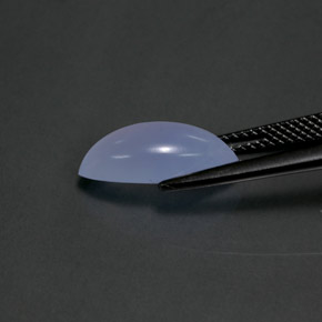 Calcédoine Bleu lavande naturelle Transparent, 3.31 ct, Transparent / Translucide