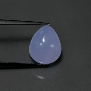 Calcédoine bleue naturelle transparent, 5,25 ct, transparent / translucide