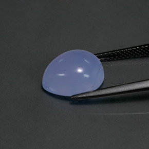 Calcédoine bleue naturelle transparent, 5,25 ct, transparent / translucide
