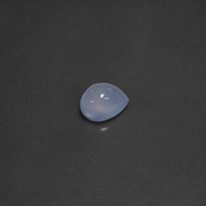 Calcédoine Bleu lavande naturelle Transparent, 1.97 ct, Transparent / Translucide