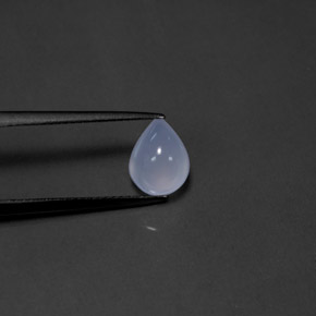 Calcédoine Bleu lavande naturelle Transparent, 1.97 ct, Transparent / Translucide