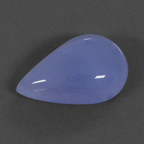 Calcédoine bleue naturelle transparent, 23,58 ct, transparent / translucide