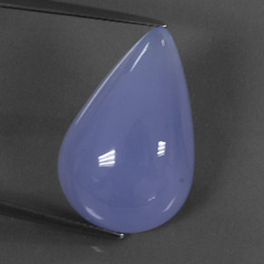 Calcédoine bleue naturelle transparent, 23,58 ct, transparent / translucide
