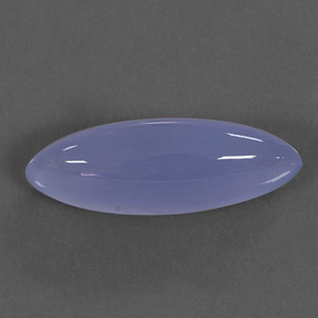 Calcédoine bleue naturelle transparent, 18,80 ct, transparent / translucide