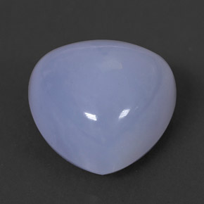Calcédoine bleue naturelle transparent, 6,67 ct, transparent / translucide